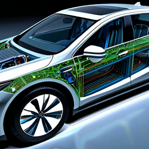 Home 6 A professional, detailed illustration of the complex internal systems of a modern hybrid vehicle, prominently featuring the Hybrid Control Unit (HCU) as its central intelligent core. Glowing lines of data and energy flow subtly emanate from the HCU, connecting to the electric powertrain components and the gasoline engine, illustrating seamless power orchestration. The setting is a clean, state-of-the-art automotive research laboratory, emphasizing precision engineering and advanced technology. The overall image should convey sophistication and hidden intelligence. safe for work, appropriate content, fully clothed, professional, perfect anatomy, correct proportions, natural composition, high quality.