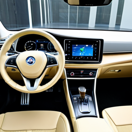 Home 19 Upgraded Hybrid Interior**
"The interior of a modern hybrid car, featuring stylish bamboo seat covers, custom floor mats made from recycled materials, and a leather steering wheel cover. The dashboard includes a head-up display projecting navigation information. The overall aesthetic is clean, organized, and eco-friendly. Safe for work, appropriate content, fully clothed, professional, perfect anatomy, correct proportions, natural pose, high quality."
**