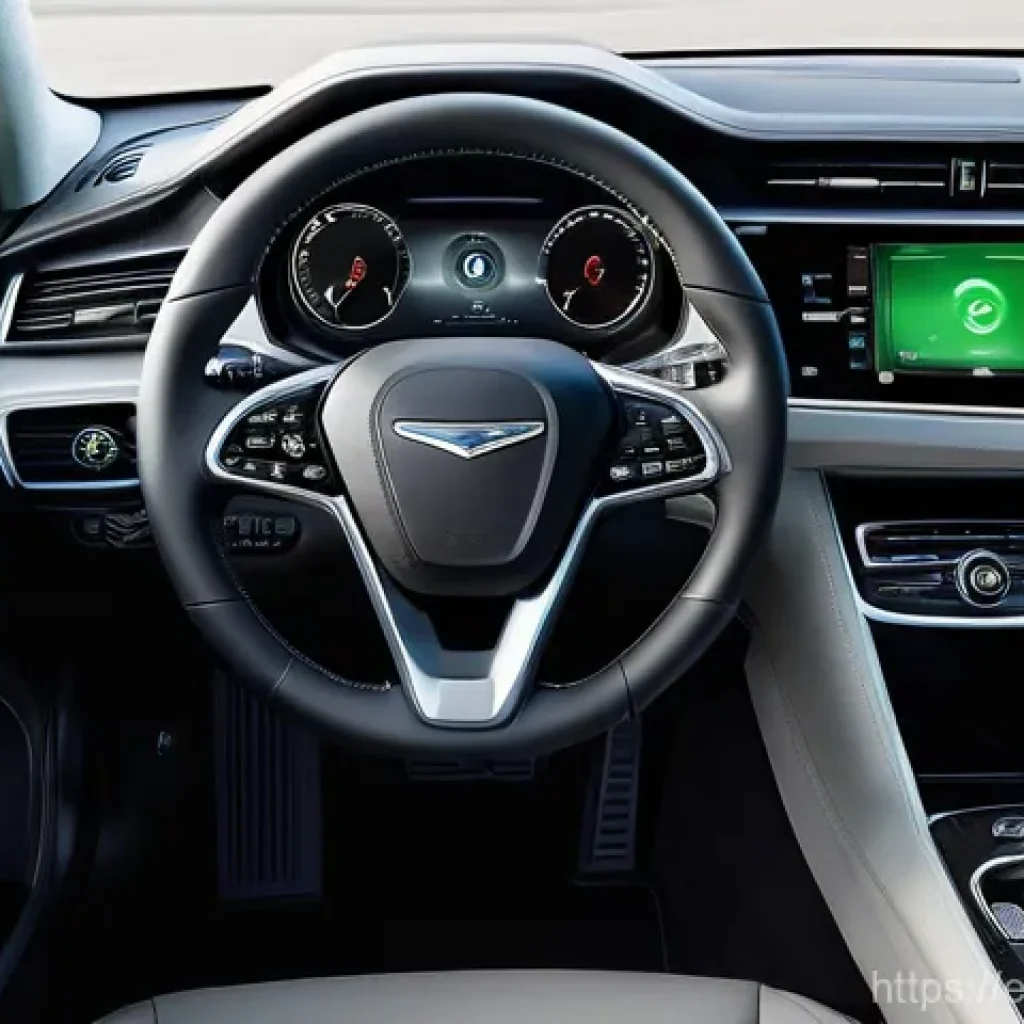 하이브리드 차량의 연료 소비 감소 전략 - **Prompt 1: The Conscious Hybrid Driver**
    "A clean, modern hybrid car interior, seen from a slig...