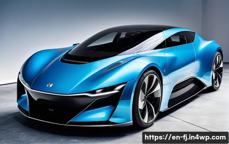하이브리드 차량의 디자인 요소 및 소비자 반응 - A sleek hybrid car exterior showcasing streamlined aerodynamic design, featuring smooth flowing body...